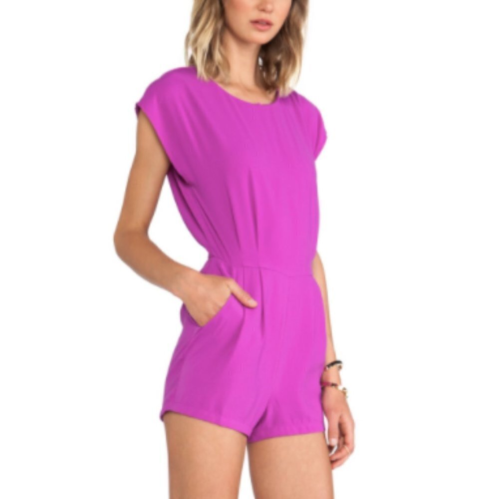 BLAQUE LABEL Romper Fuchsia Playsuit NWT L Shorts
